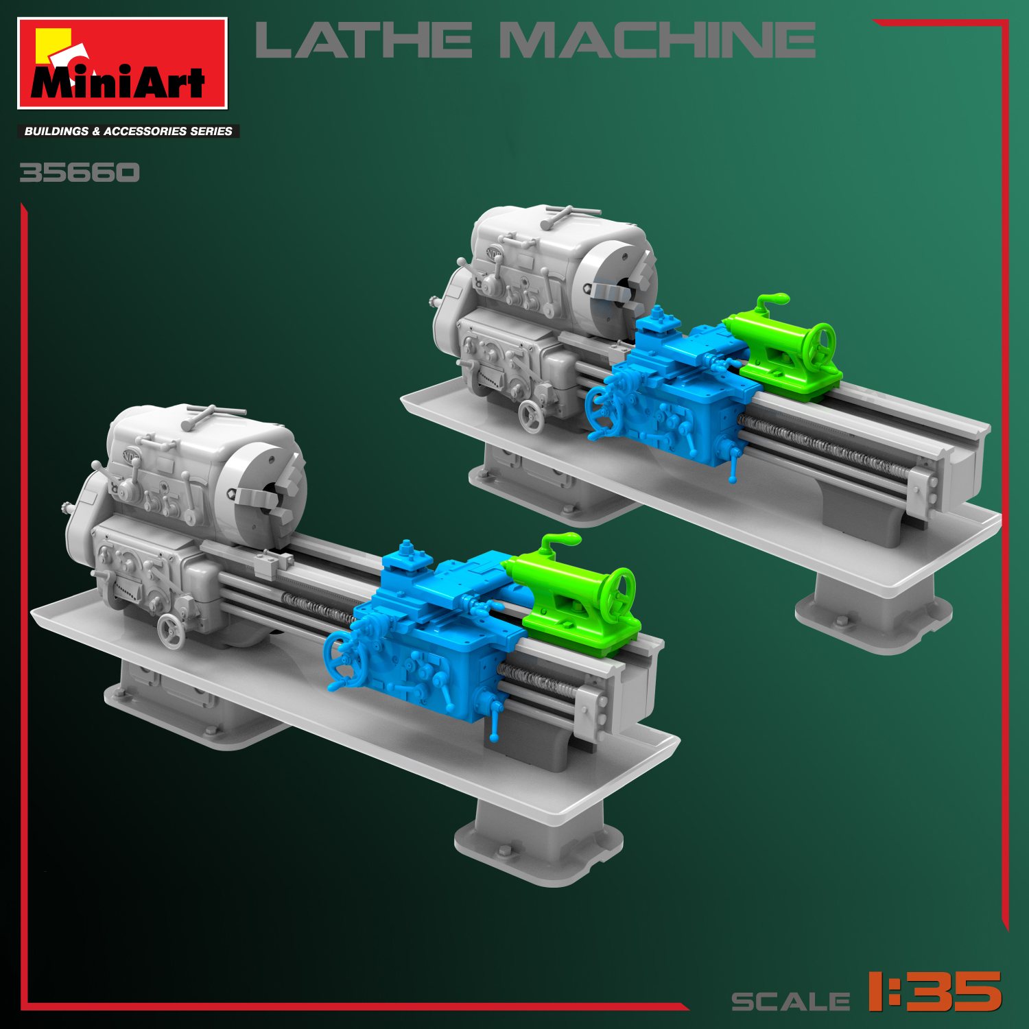 Miniart 1/35 Lathe Machine # 35660