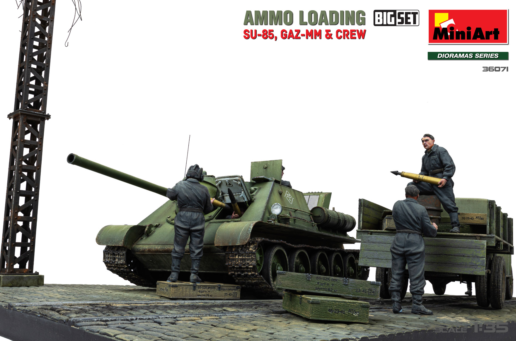 Miniart 1/35 Ammo Loading (SU-85, GAZ-MM & Crew) Big Set # 36071