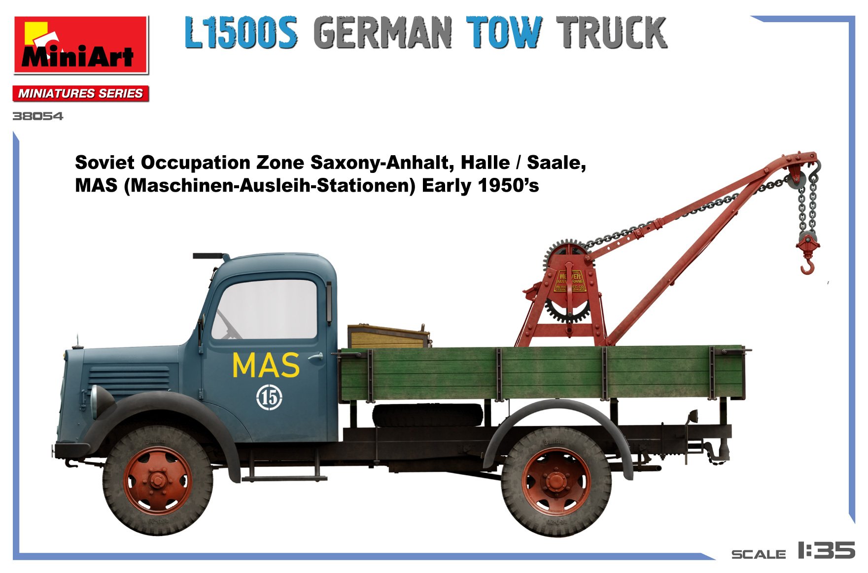 Miniart 1/35 L1500s German Tow Truck # 38054