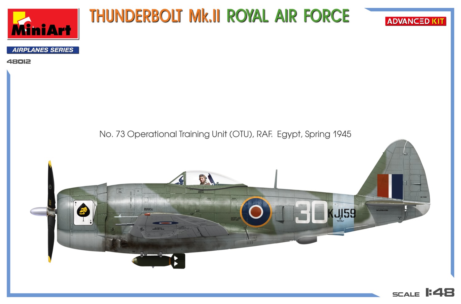 Miniart 1/48 Thunderbolt Mk. II Royal Air Force (Advanced Kit) # 48012