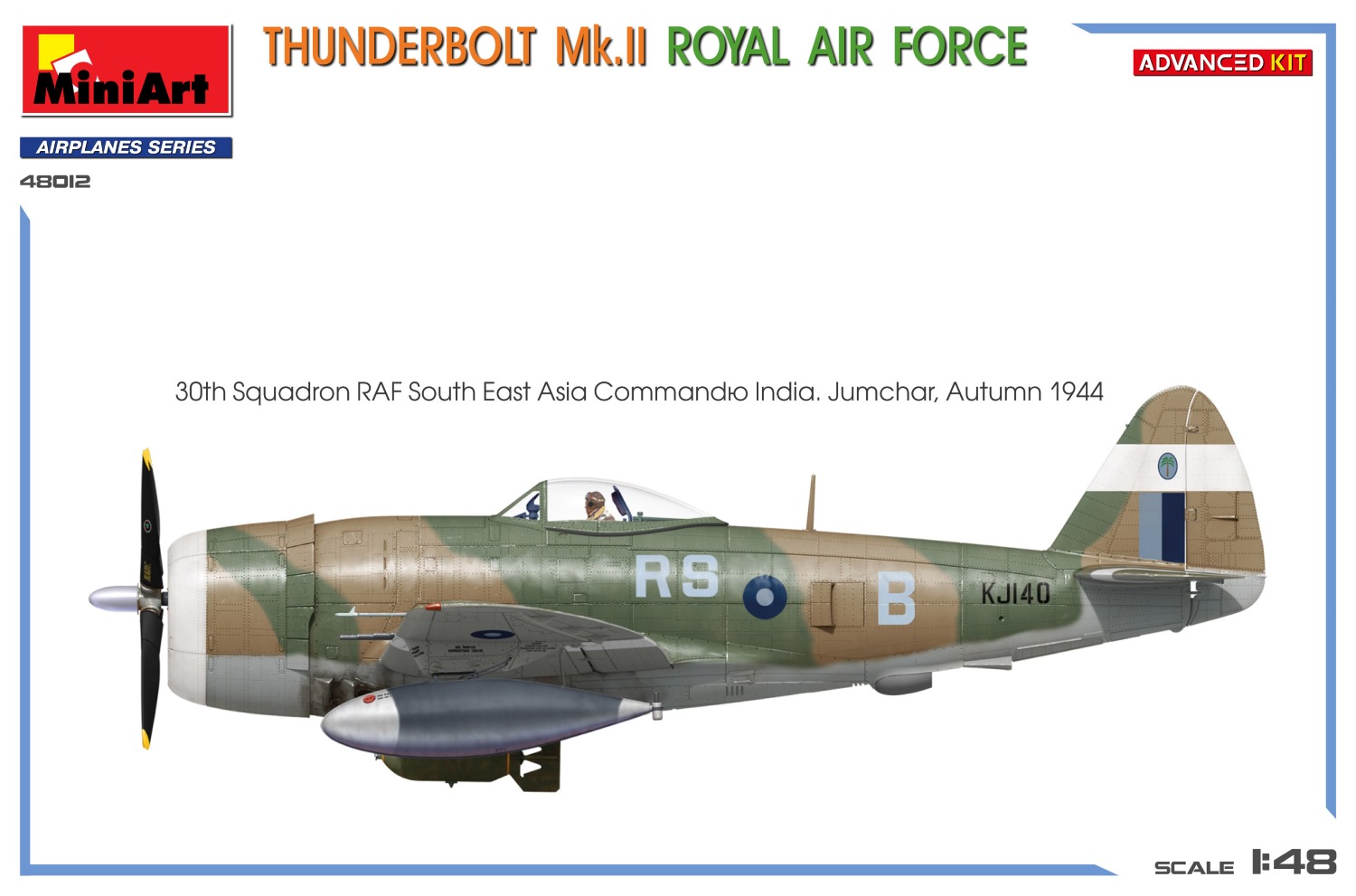 Miniart 1/48 Thunderbolt Mk. II Royal Air Force (Advanced Kit) # 48012