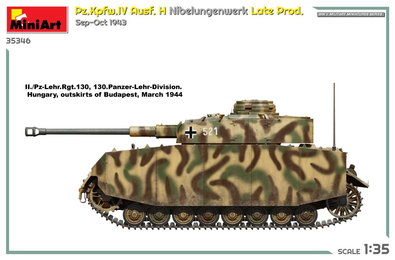 Miniart 1/35 Pz.Kpfw.IV Ausf H Nibelungenwerk Late Prod # 35346