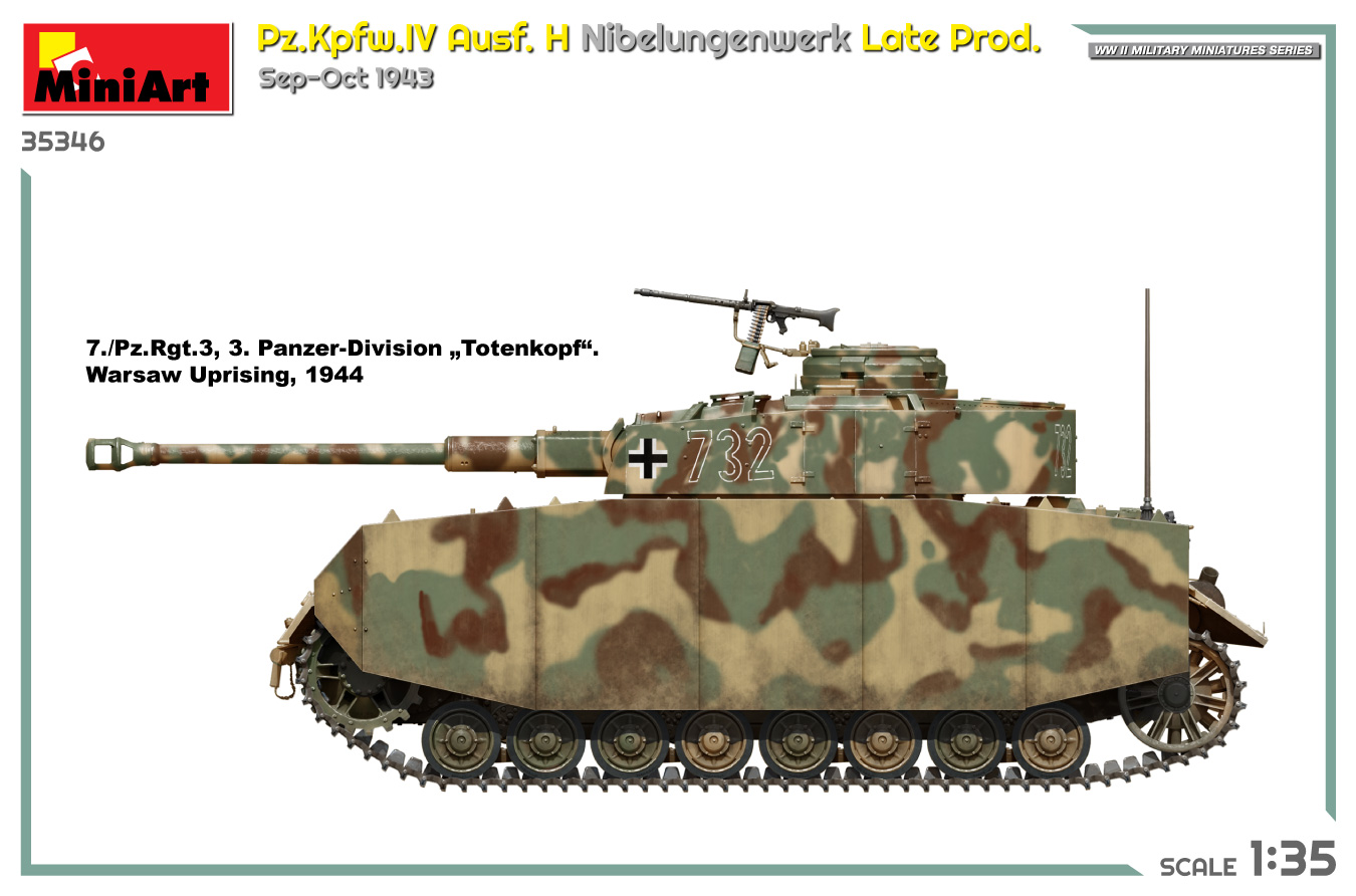 Miniart 1/35 Pz.Kpfw.IV Ausf H Nibelungenwerk Late Prod # 35346