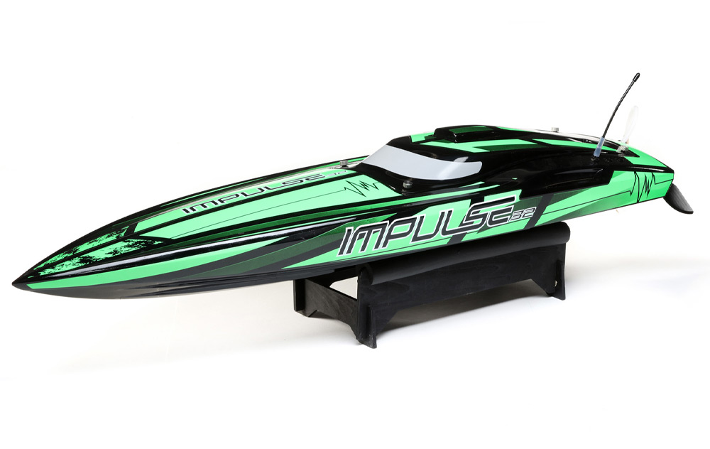 Pro Boat Impulse 32 Brushless Deep-V RTR w/Smart, Black/Green # PRB08037T1