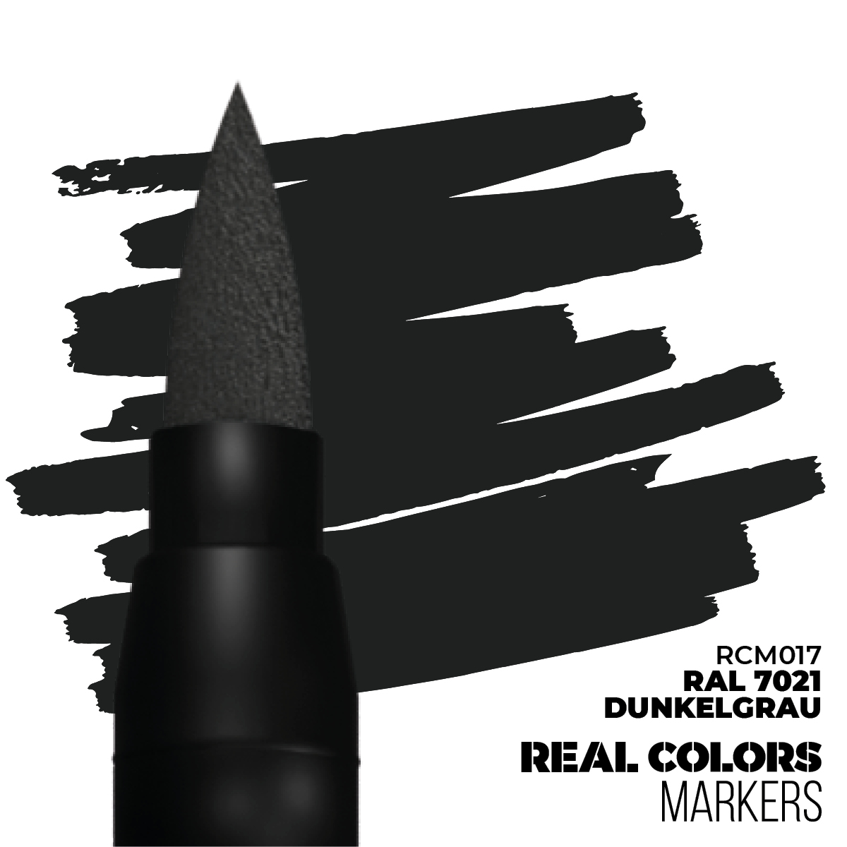 Real Colors Markers RAL 7021 Dunkelgrau # M017