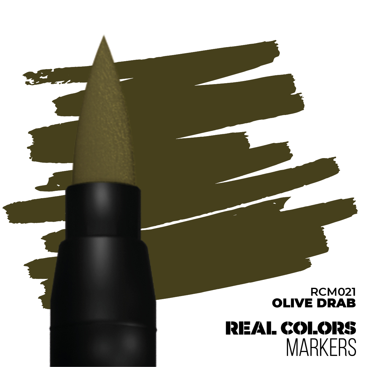 Real Colors Markers Olive Drab # M021