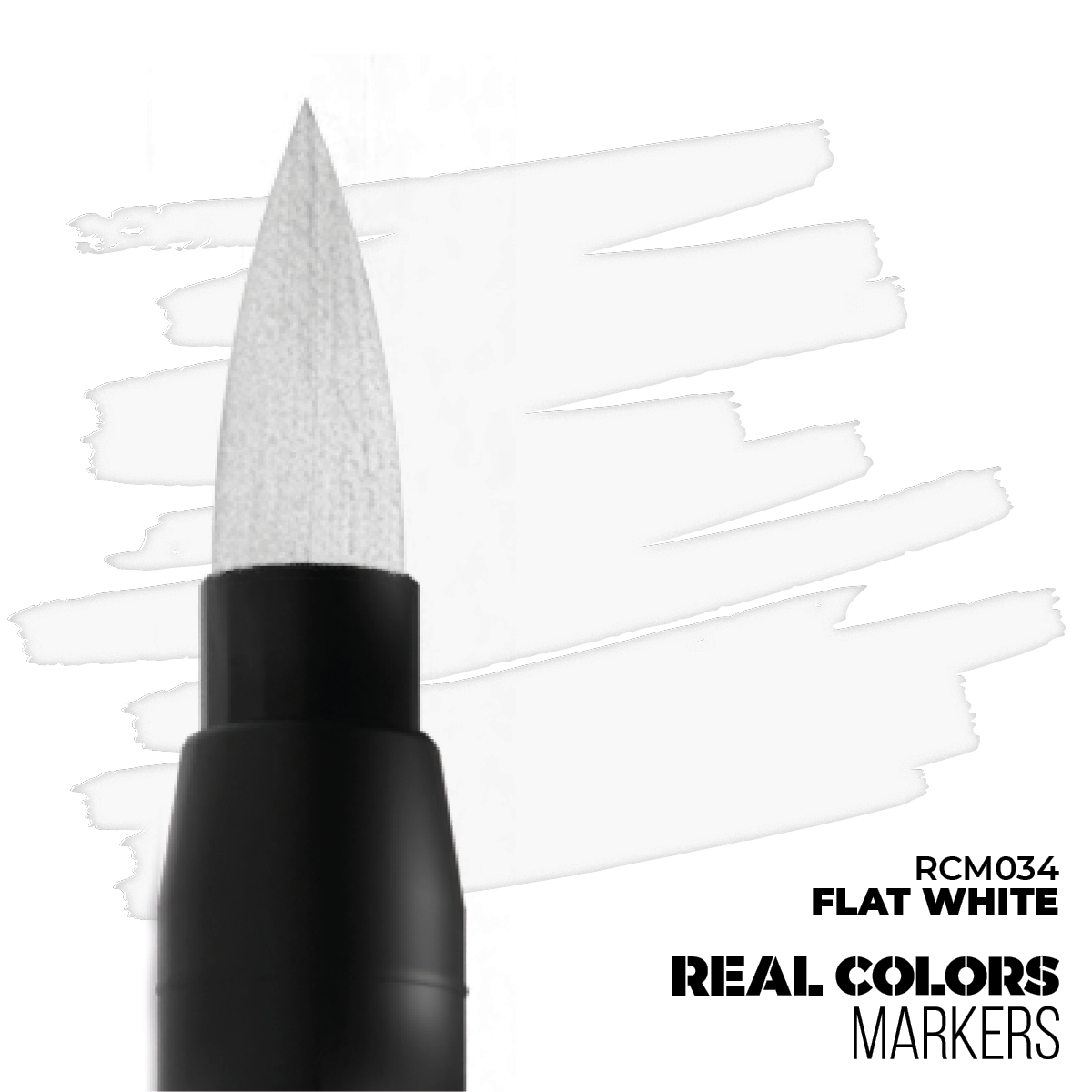 Real Colors Markers Flat White # M034