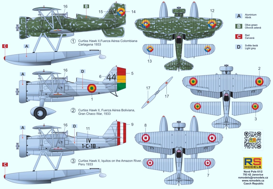 RS Models 1/72 Curtiss Hawk II "Grand Chaco" # 92293