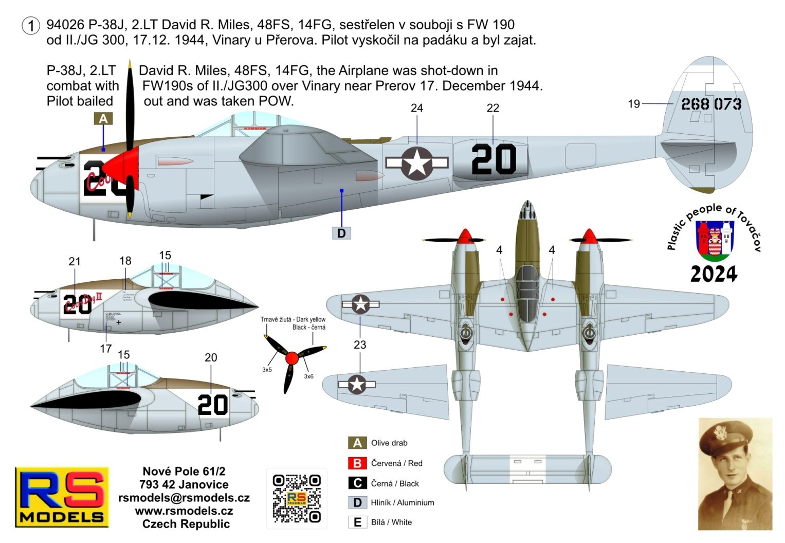 RS Models 1/72 Lockheed P-38J-15 LO "Battle over Moravia" # 94026