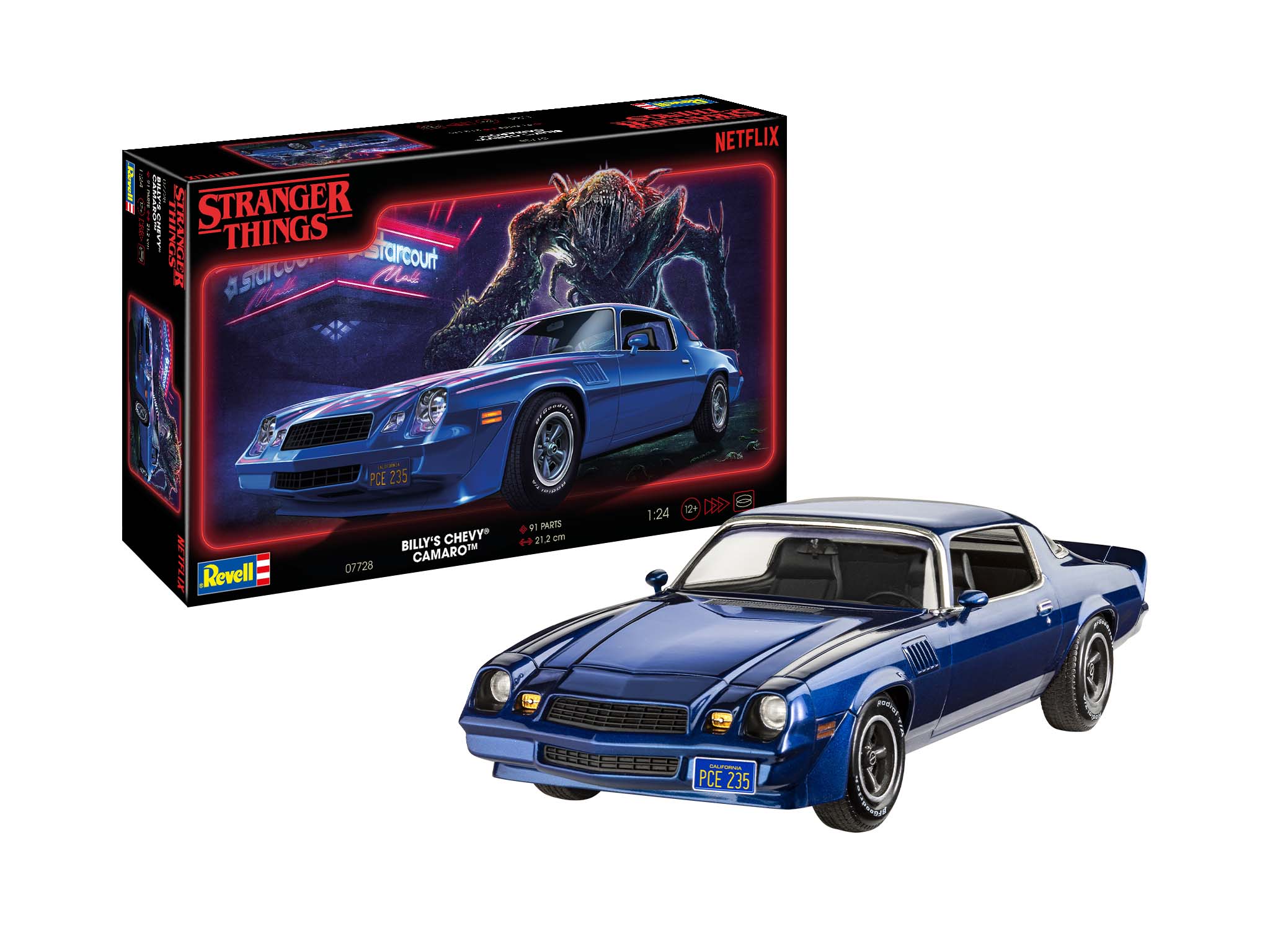 Revell 1/25 Billy's Chevrolet Camaro Z/28: Stranger Things (NEW PARTS) # 07728