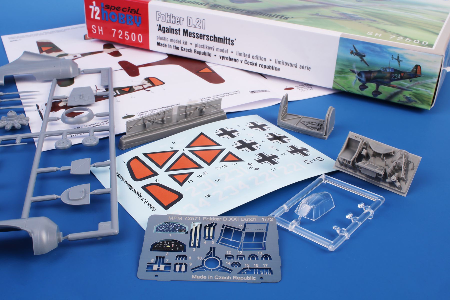 Special Hobby 1/72 Fokker D.21 'Against Messerschmitts' # 72500