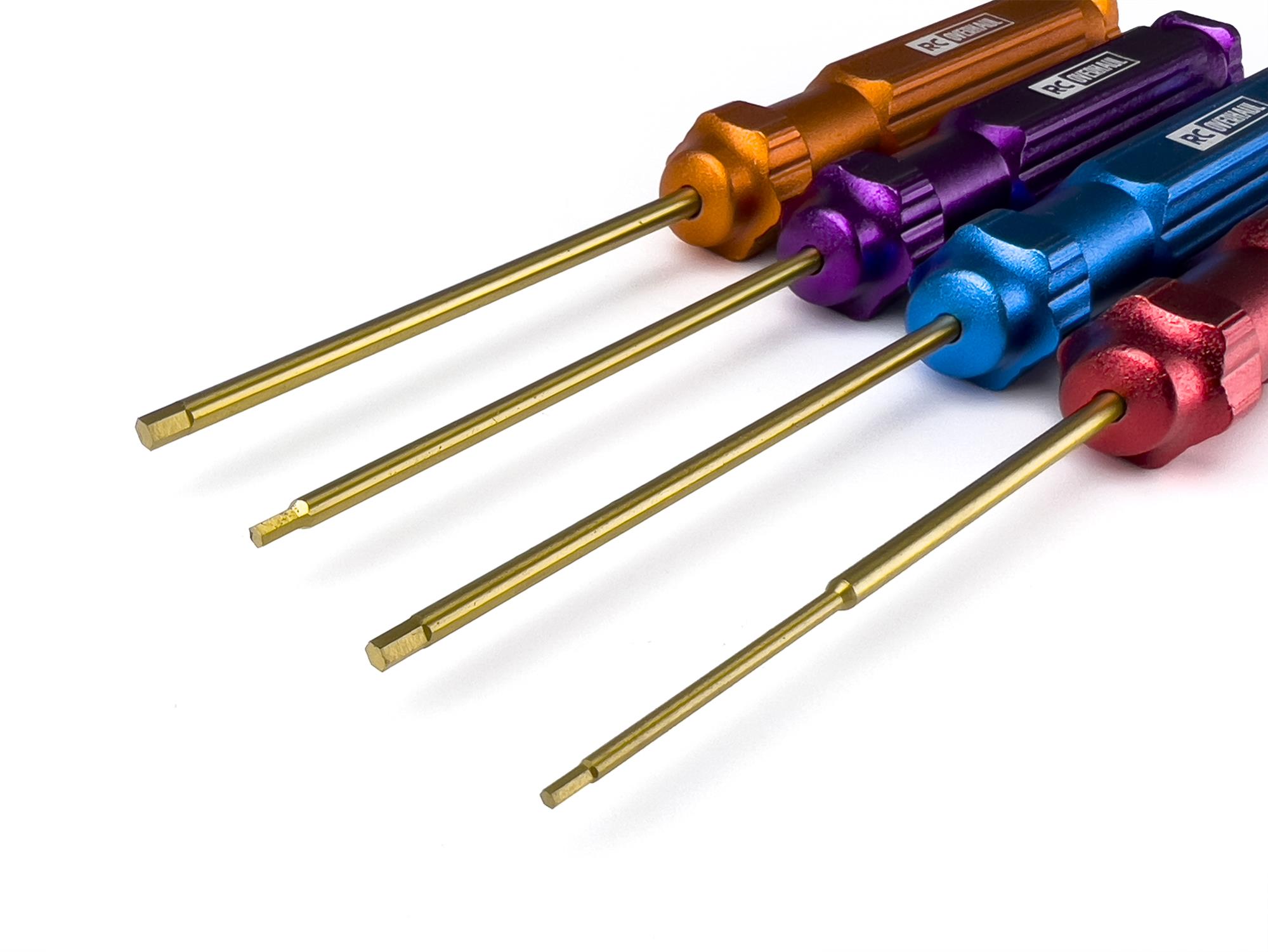 RC Overhaul Hex Driver Set 1.5/2/2.5/3mm Coloured # TL003