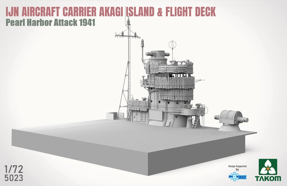 Takom 1/72 IJN Aircraft Carrier Akagi, Island & Flight Deck, Pearl Harbor Attack 1941# 05023