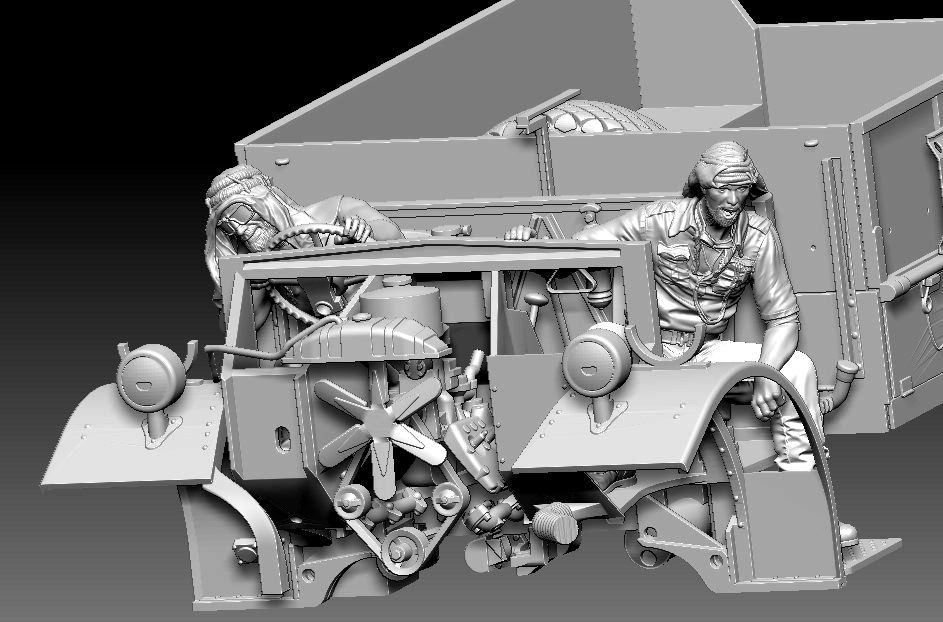 Thunder Models 1/35 LRDG CMP F30 Truck with 37mm MK.I Bofors Gun Bonus Edition # 35307