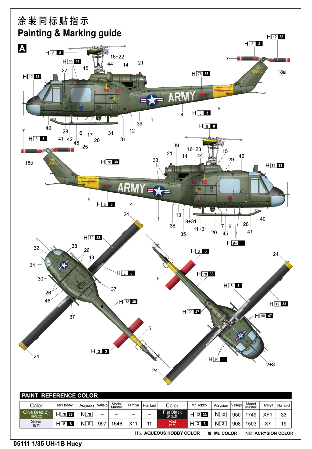 Trumpeter 1/35 Bell UH-1B Huey # 05111