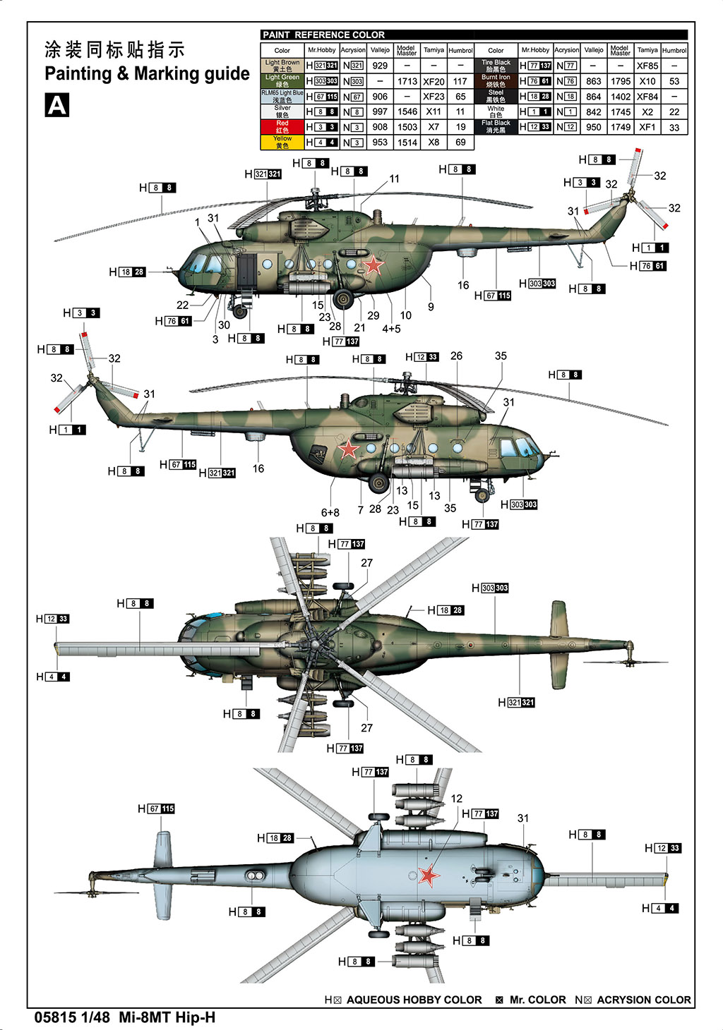 Trumpeter 1/48 Mi-8 Hip # 05815