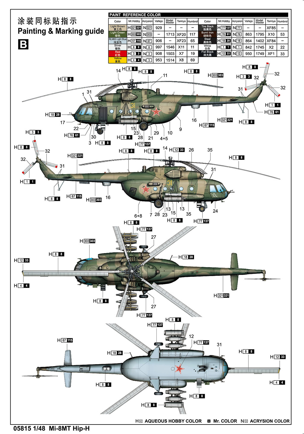 Trumpeter 1/48 Mi-8 Hip # 05815