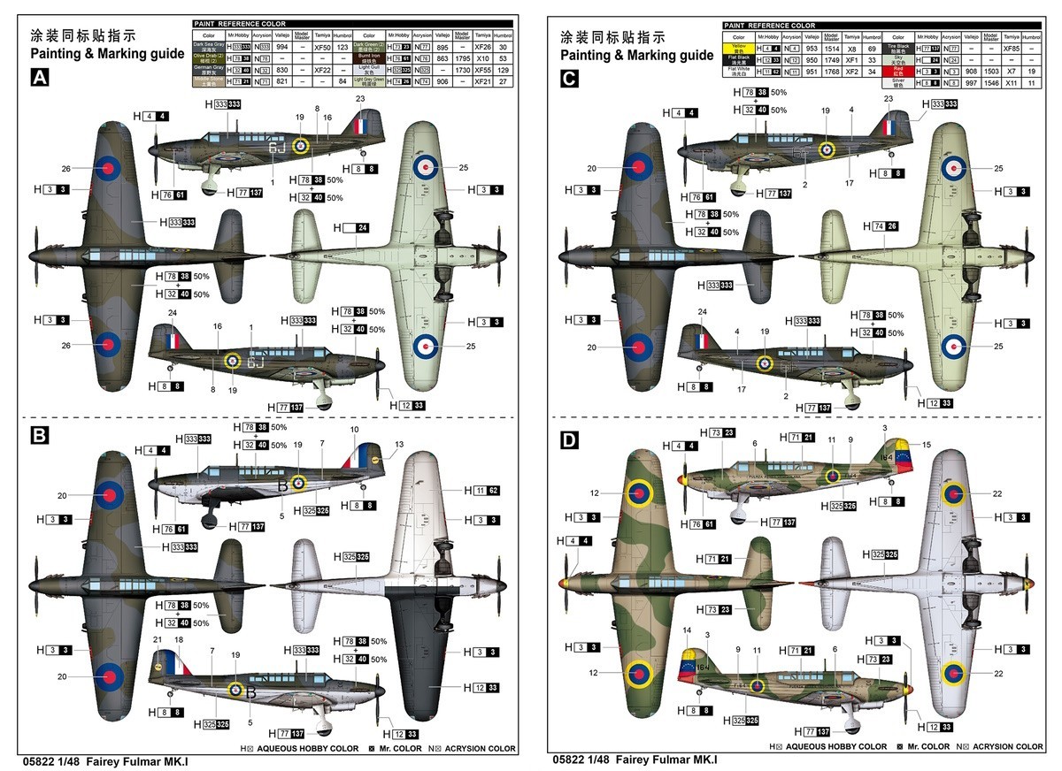 Trumpeter 1/48 Fairey Fulmar Mk.I # 05822