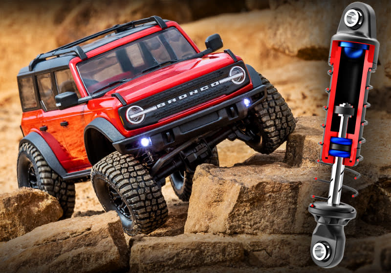 Traxxas 1/18 TRX-4M Ford Bronco 4WD Electric Trail Crawler, Orange (+ TQ, ECM-2.5, Titan 87T, 750mAh LiPo, USB charger) # 97074-1-ORNG