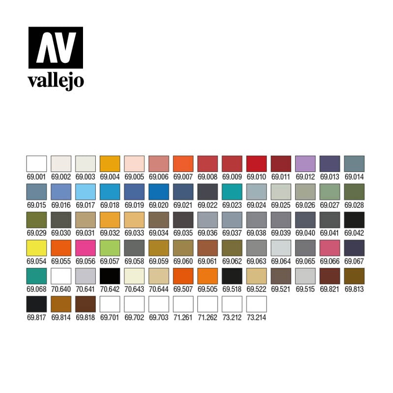 Vallejo Mecha Color Case (80 x 17ml Bottles) # 69990