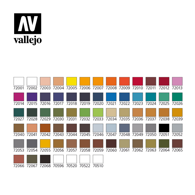 Vallejo Game Color Set Foundation (80 Colors & Case) # 72180