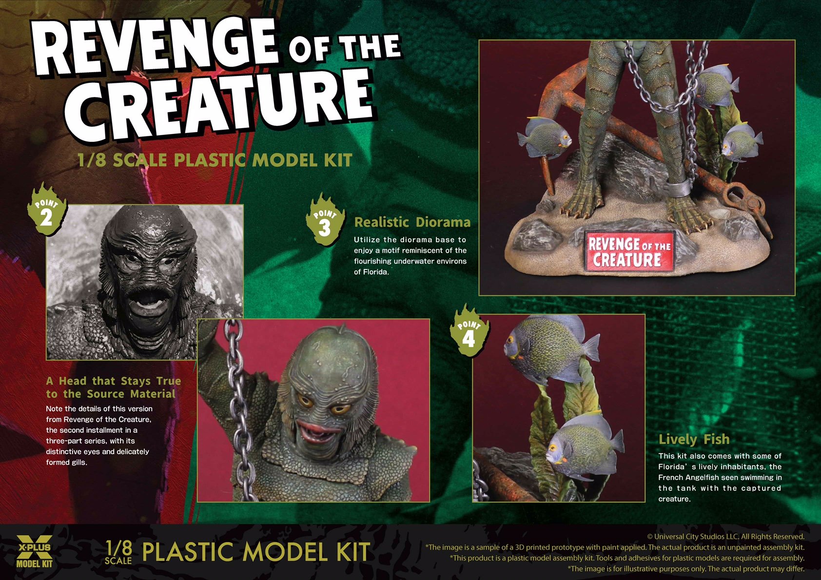 X-Plus 1/8 Revenge Of The Creature # 200077C