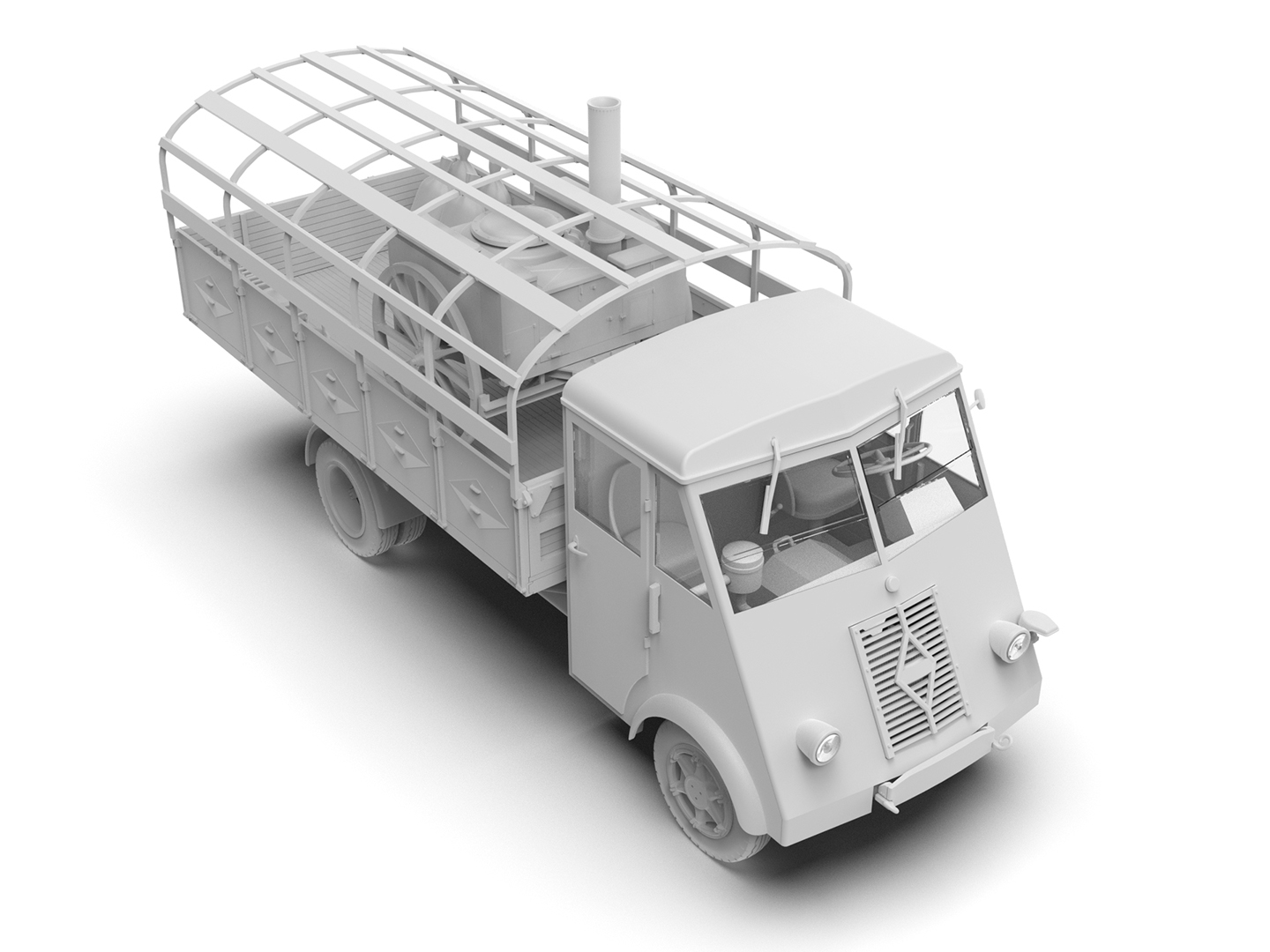 ICM 1/35 AHN 'Gulaschkanone', WWII German Mobile Field Kitchen # 35415