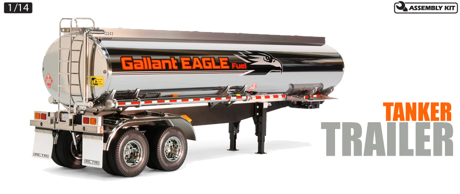 Fuel Tank Trailer for Tamiya 1/14 R/C Tractor Truck