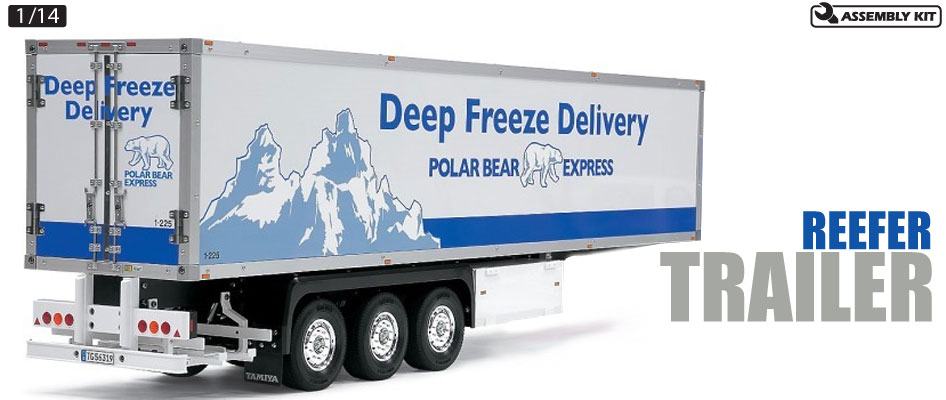 Tamiya 1/14 3 Axle Reefer Semi Trailer # 56319