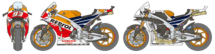 Tamiya 1/12 Repsol Honda RC213V'14 # 14130 - Plastic Model Kit