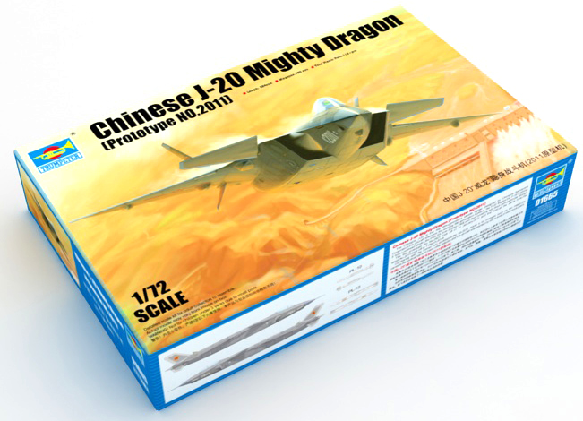 Trumpeter 1/72 Chinese J-20 Mighty Dragon (Prototype No 2011) # 01665