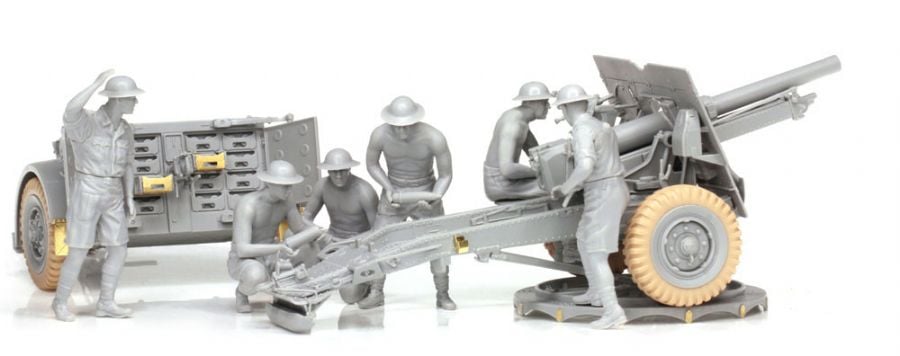 Dragon 1/35 British 25-Pdr. Field Gun Mk.II w/Limber & Crew # 6675