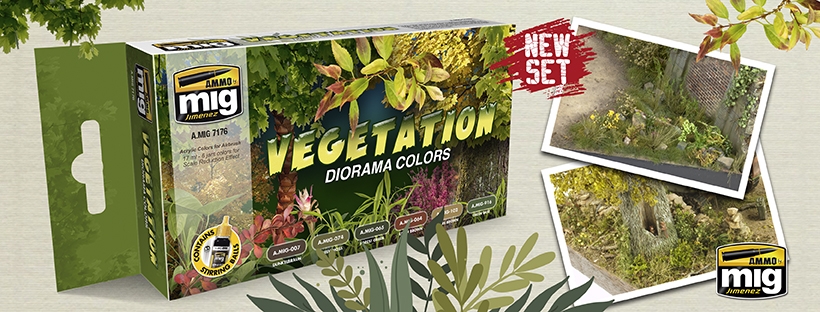 Ammo Mig Jimenez Vegetation Diorama Colors Paint Set # 7176