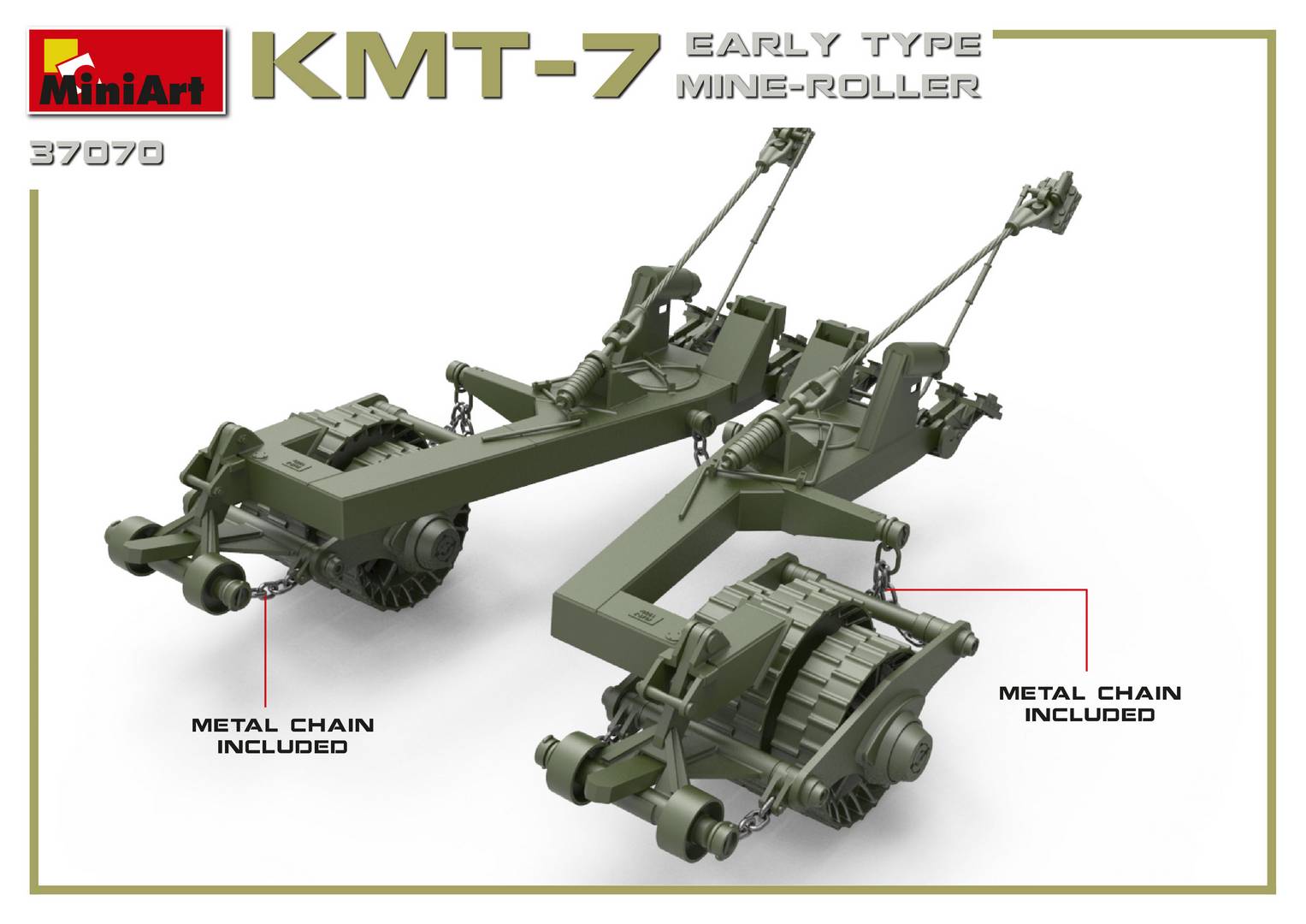 Miniart 1/35 KMT-7 Early Type Mine Roller # 37070