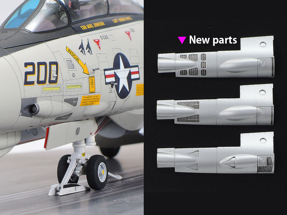 Tamiya 1/48 F-14a Tomcat Late Launch Set # 61122