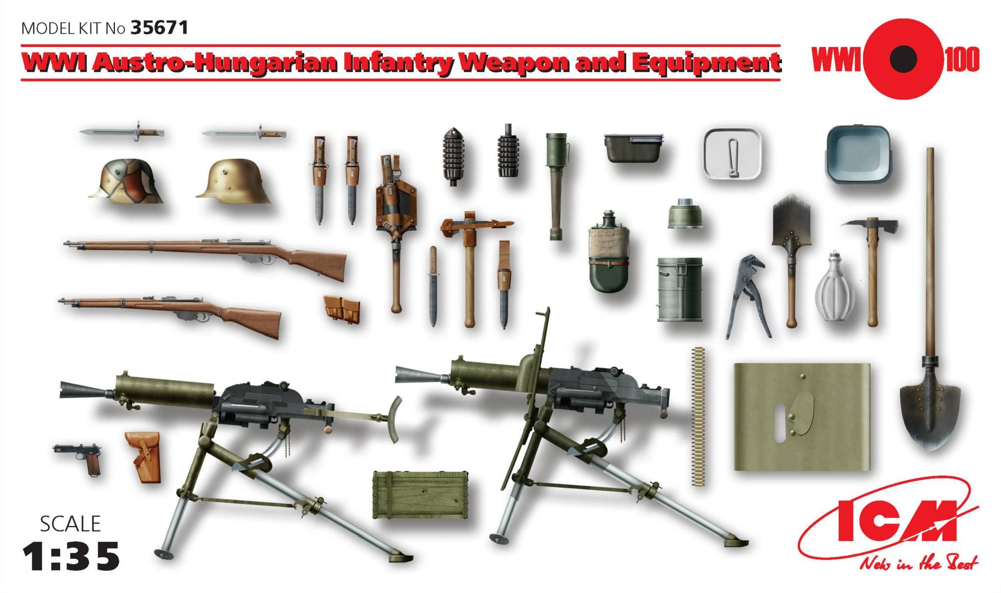 ICM 1/35 WWI Austro-Hungarian Weapon and Equipment # 35671